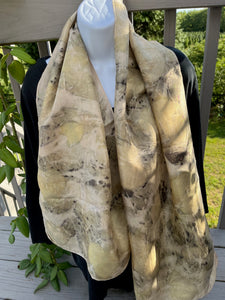 "Forest Floor"Eco-print Scarf