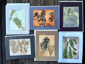 Eco-print Notecards Pack 5