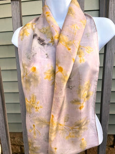 "Daybreak" eco-print scarf