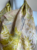 "Enchanted Forest" eco-printed silk scarf