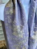 "Fireworks" eco-print scarf