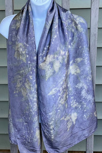 "Fireworks" eco-print scarf